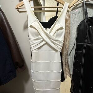 White Mini Bandage Dress 2000s